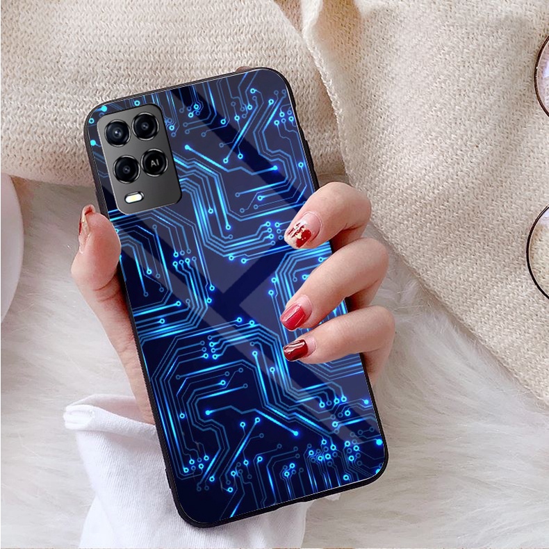 Ốp Lưng OPPO A54, A55 Mặt kính gương sáng bóng cao cấp