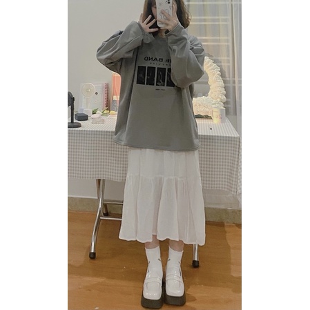 SWEATER XÁM THE BAND BASIC XINH XINH - freesize | BigBuy360 - bigbuy360.vn