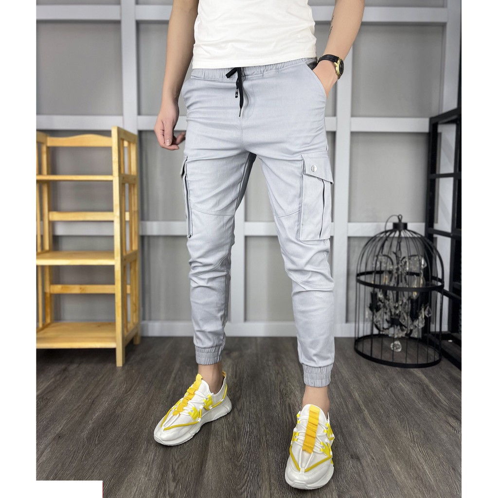 Quần Jogger Cao Cấp ⚜️𝑩𝑬̣̂𝑼 𝑺𝑻𝑶𝑹𝑬⚜️ - Quần Jogger Nam Kaki Túi Hộp - Hàng Cao Cấp - Chống Xù, Chông Bay Màu, Bai Nhão