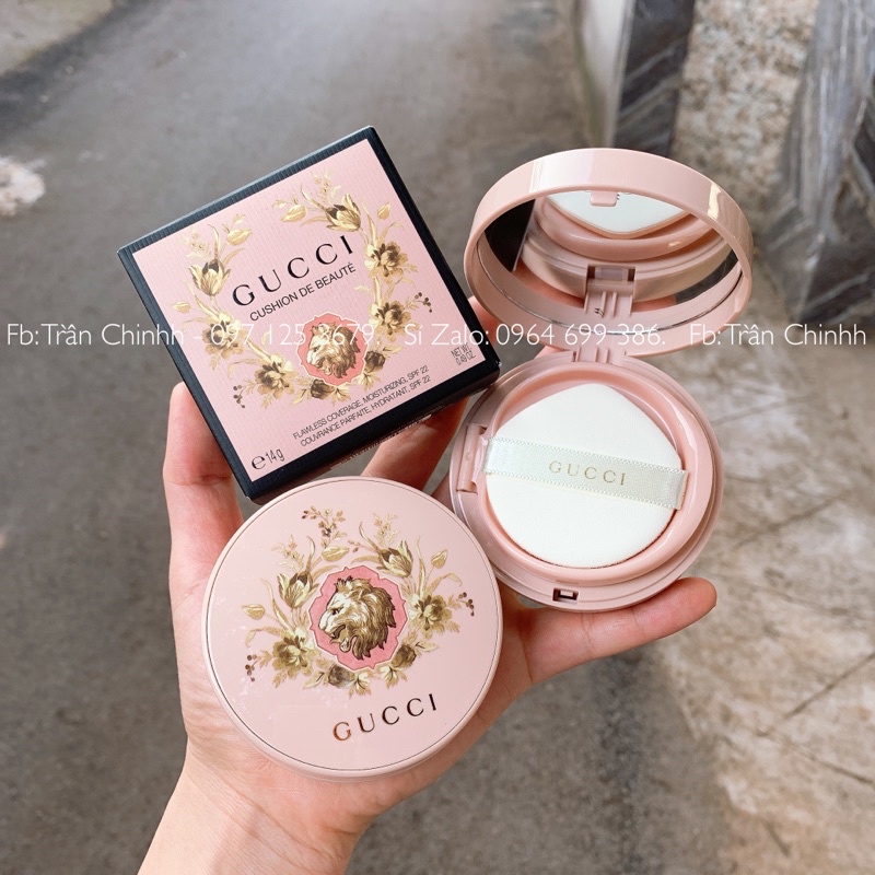 Có sẵn - Phấn nước Gucci Cushion De Beaute lên da đẹp tự nhiên rạng rỡ