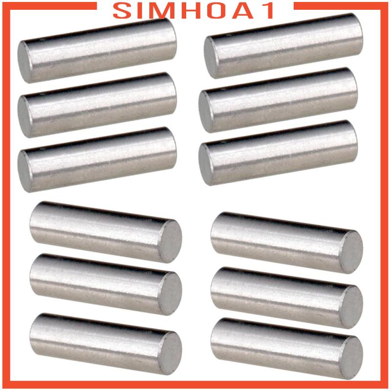 Set 1 Thanh Pickup Đàn Guitar Điện Hình Trụ Từ Tính Màu Bạc 18mm