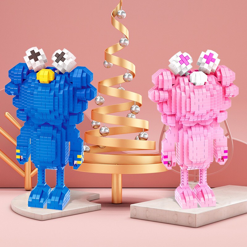 Bộ đồ chơi Lego Kaws mini mẫu xếp hình sáng tạo cho trẻ em Hot trend