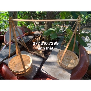 Quang gánh tre phụ kiện chụp ảnh trang trí, trồng cây (ảnh thật)