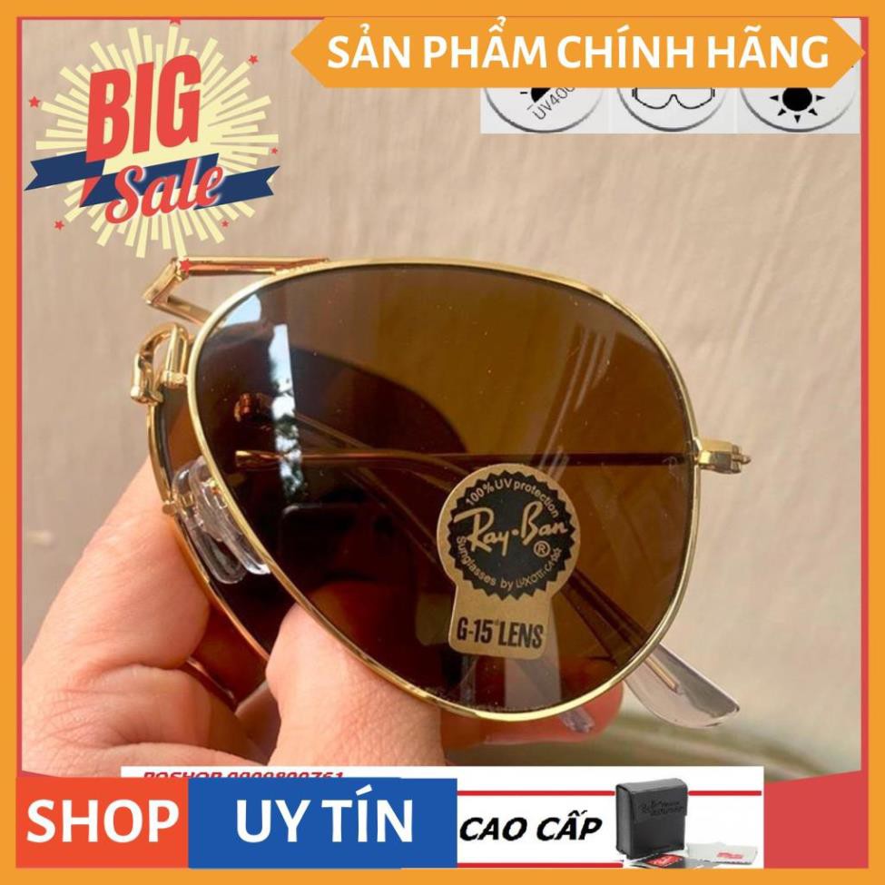 MẮT KÍNH RAYBAN GẬP XẾP GỌN BỎ TÚI NAM/NỮ RB CAO CẤP TRÒNG THUỶ TINH XỊN KIỂU PHI CÔNG