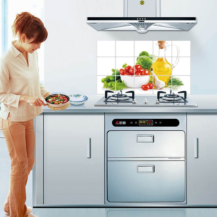 Decal dán bếp chai dầu ăn BINBIN DB09 (Kích thước 45x75cm)