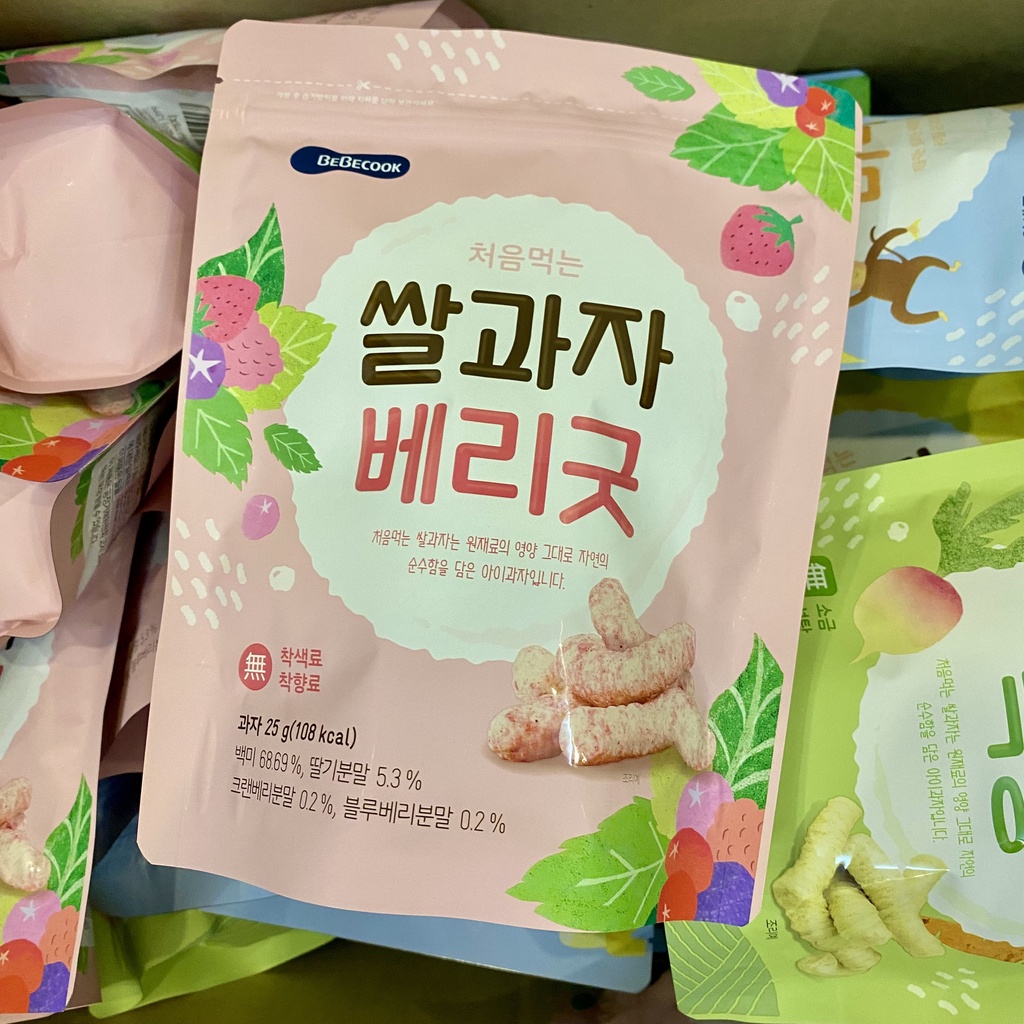 Bánh ăn dặm hình que hữu cơ BEBECOOK cho bé