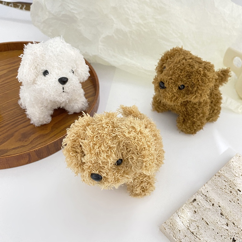 Móc Khóa Hình Chú Chó Nhồi Bông Đáng Yêu