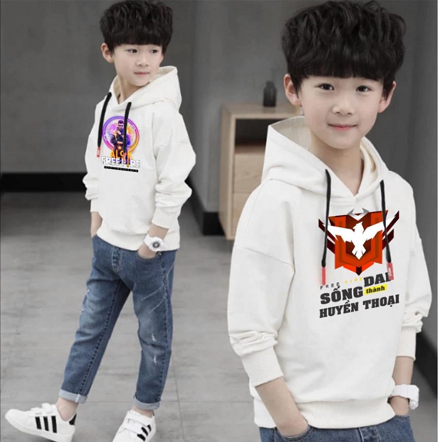 Áo Hoodie in hình Free Fire cho bé cực chất đủ size từ 15kg