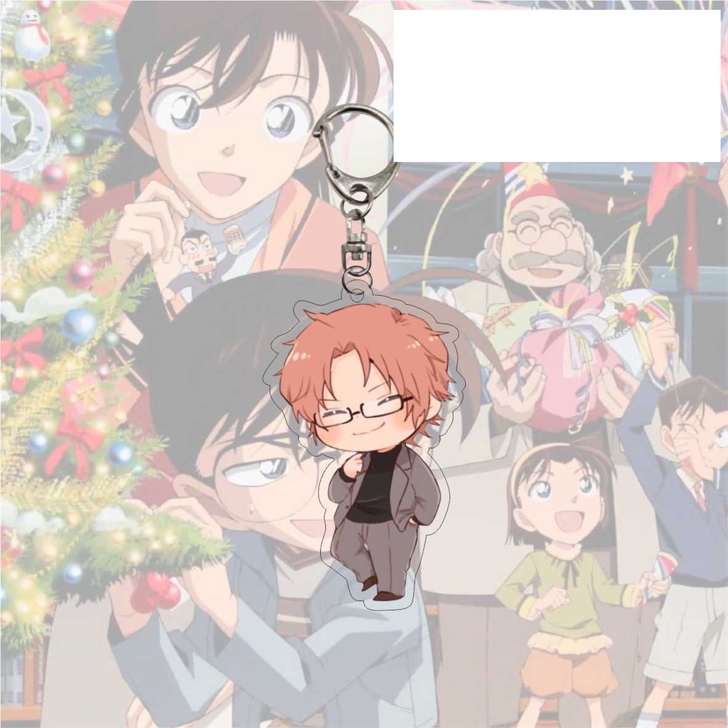 ( Mica trong acrylic ) Móc khóa THÁM TỬ LỪNG DANH CONAN Detective Conan anime chibi dễ thương xinh xắn