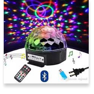 Đèn led cầu xoay sân khấu cảm biến nhạc + remote