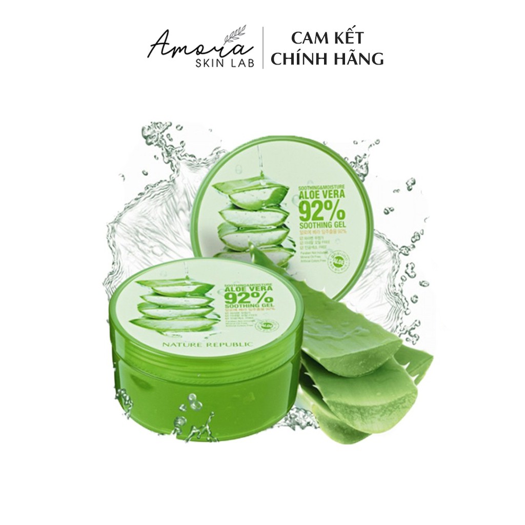 Gel Nha Đam Nature Republic - Gel Dưỡng Ẩm Đa Năng 300ml - Amora Skinlab