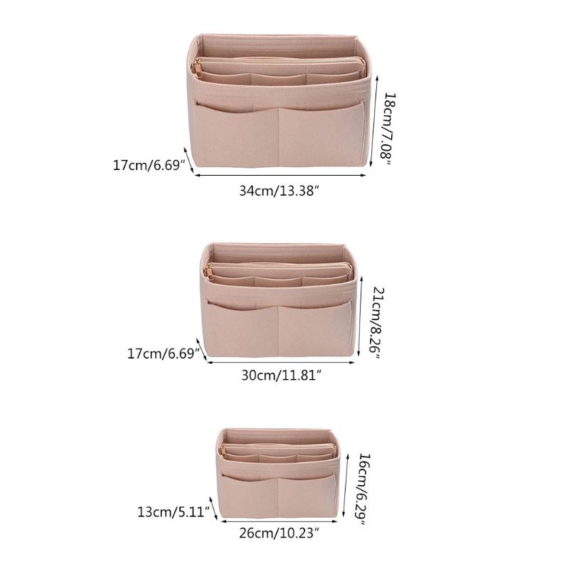 Túi Xách Vải Nỉ Nhiều Ngăn Tiện Dụng