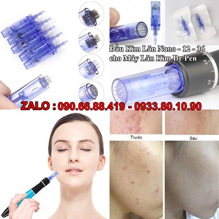 Đầu lăn kim 12-24-36-nano cho máy lăn kim dr pen