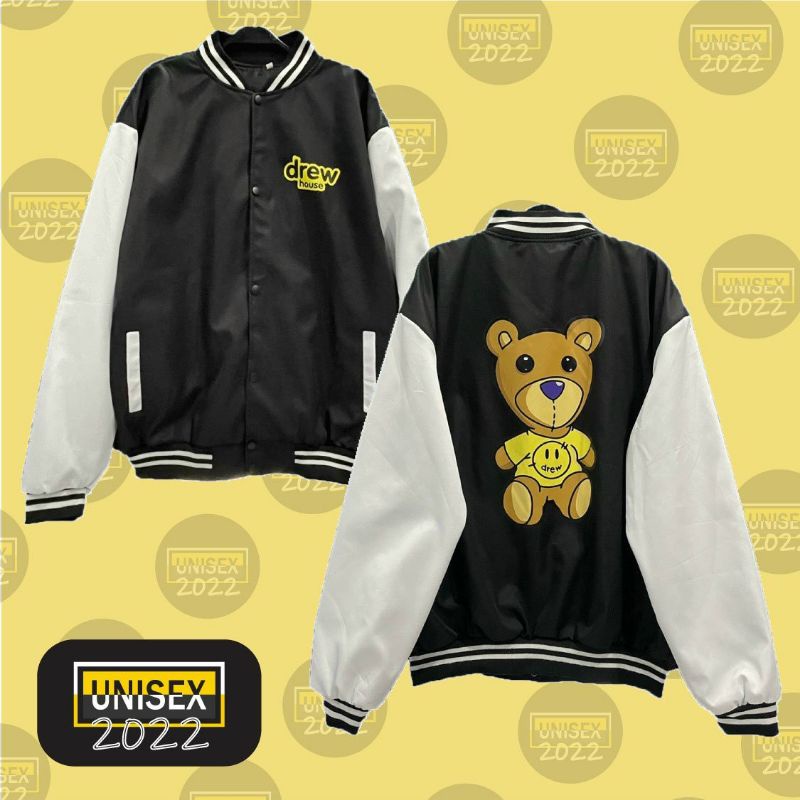 XPstore Áo Khoác dù bomber unisex Nam Nữ DREW GẤU (Ảnh thật)