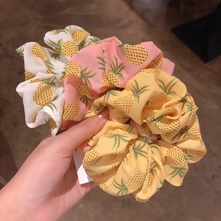 Cột tóc scrunchies hoa quả dễ thương