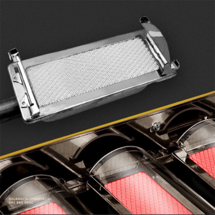 Bếp nướng ga 6 đầu đốt cao cấp - Bếp nướng bằng gas 6 trụ ETON ET-K233