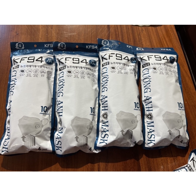Khẩu Trang Y Tế Người Lớn Kháng Khuẩn Lọc Bụi, KF94