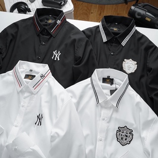 Áo sơ mi nam tay dài thêu hoạ tiết NY BIGSIZE < 120kg (4XL-8XL)