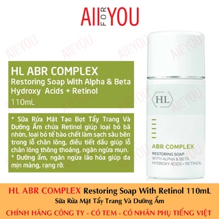 [CHÍNH HÃNG] HL ABR Complex Restoring Soap with Retinol 110 mL - Sữa Rửa Mặt Tạo Bọt Tẩy Trang Và Dưỡng Ẩm.
