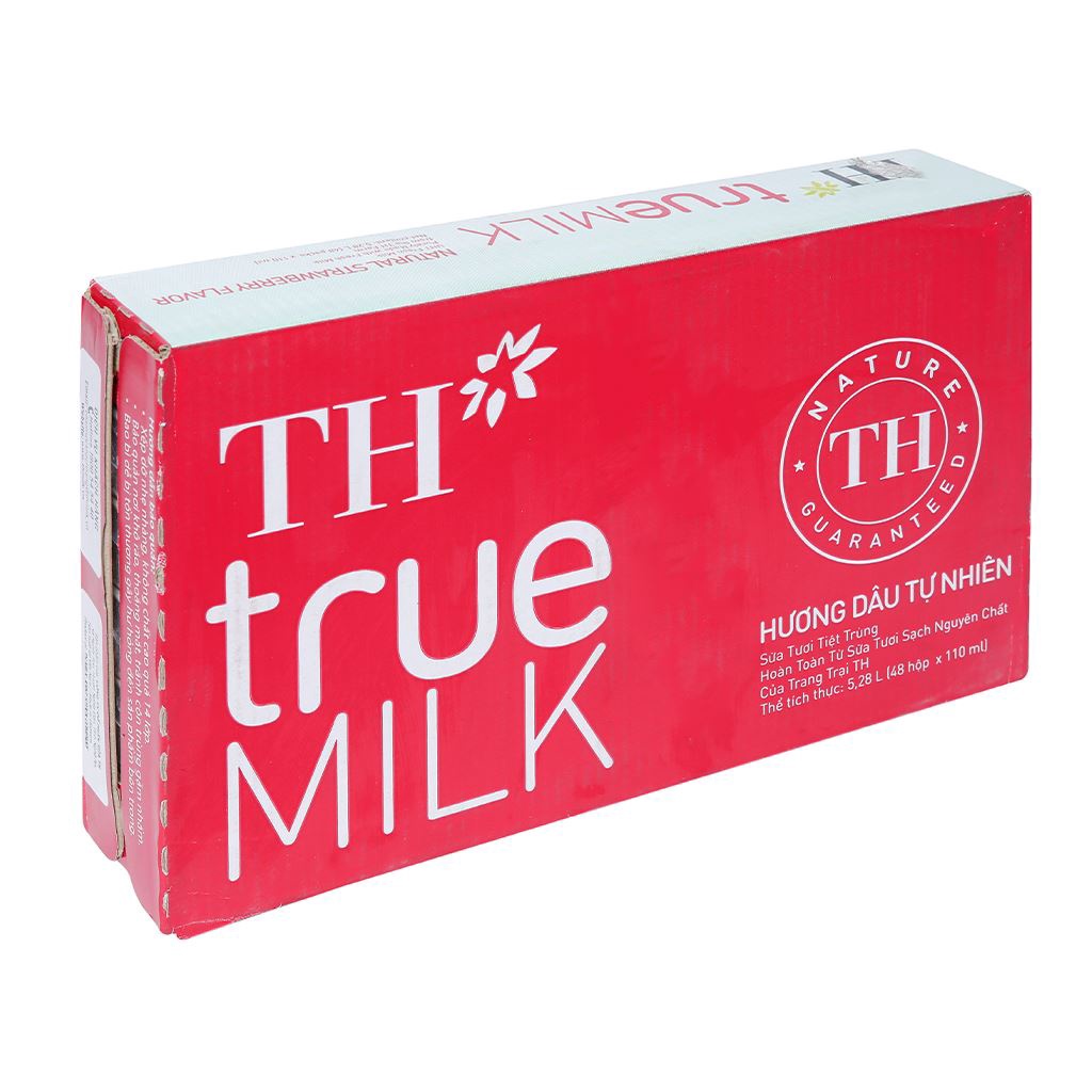 THÙNG 48 HỘP 110ML SỮA TƯƠI TIỆT TRÙNG TH TRUE MILK (48 hộp x 110ml)