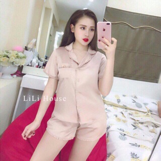 BỘ NGỦ LỤA BÈO CỘC ĐÙI SIÊU ĐẸP