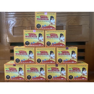  Combo 10 hộp Cốm lợi sữa MUMMILK Đông Trùng Hạ Thảo - Cốm Mummilk vàng hộp 20 gói 