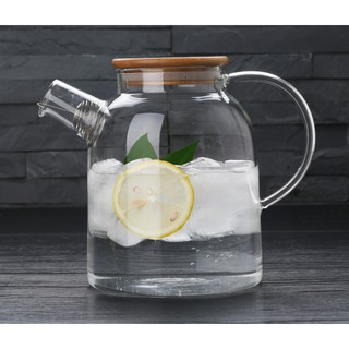 Ấm pha trà thủy tinh chịu nhiệt zeno ATT25 - 1600ml, Bình trà thủy tinh chịu nhiệt