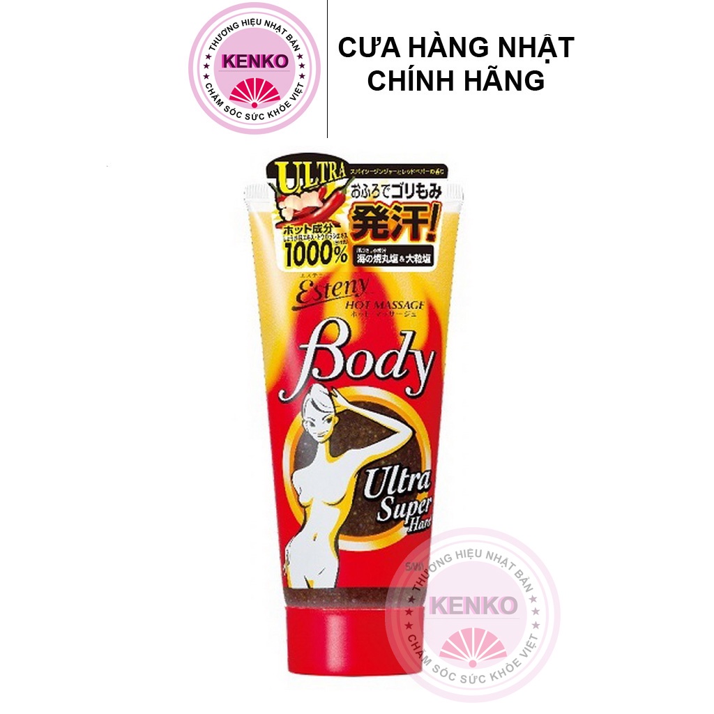 KEM TAN MỠ BỤNG ESTENY HOT BODY ULTRA SUPER HARD JAPAN 240G - HÀNG NỘI ĐỊA NHẬT