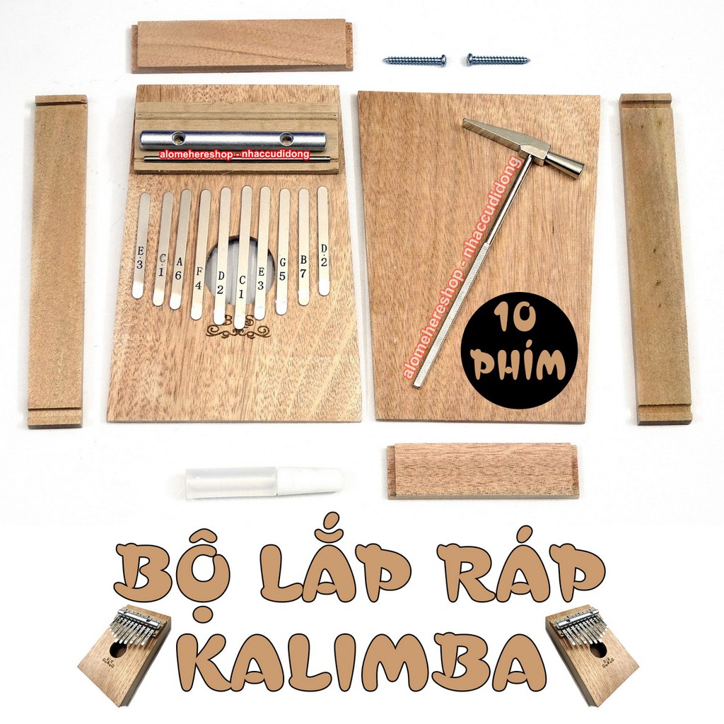 Bộ lắp ráp đàn Kalimba Thumb Piano 10 phím