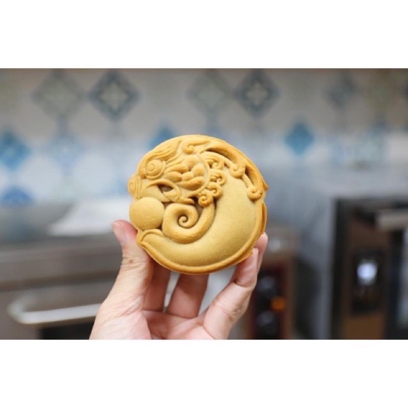 Khuôn trung thu lò xo hình rồng 75g -150g