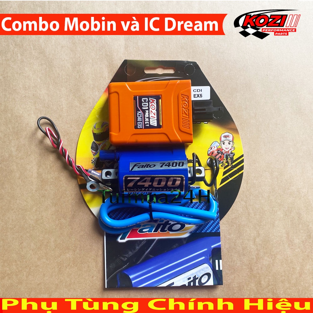 Combo mở tua mobin sườn 7400 và ic Kozi 5 Chân , Dream, Wave100, Sirius 50cc, Galaxy50cc