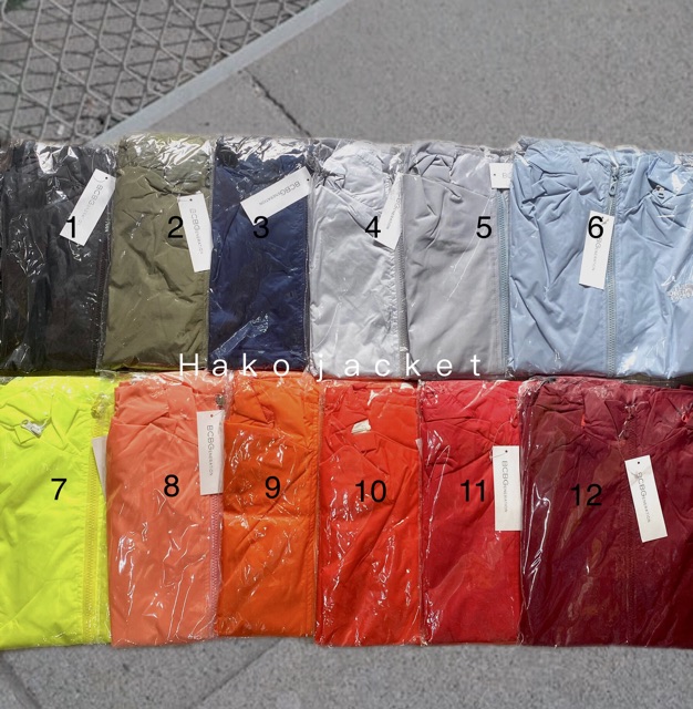 Áo khoác dù  24 màu