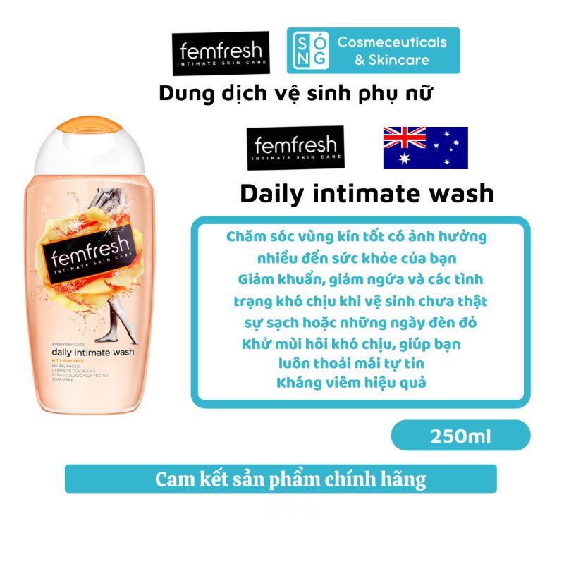 [AUTH] Dung Dịch Vệ Sinh Phụ Nữ Femfresh Daily Intimate Wash 250ml