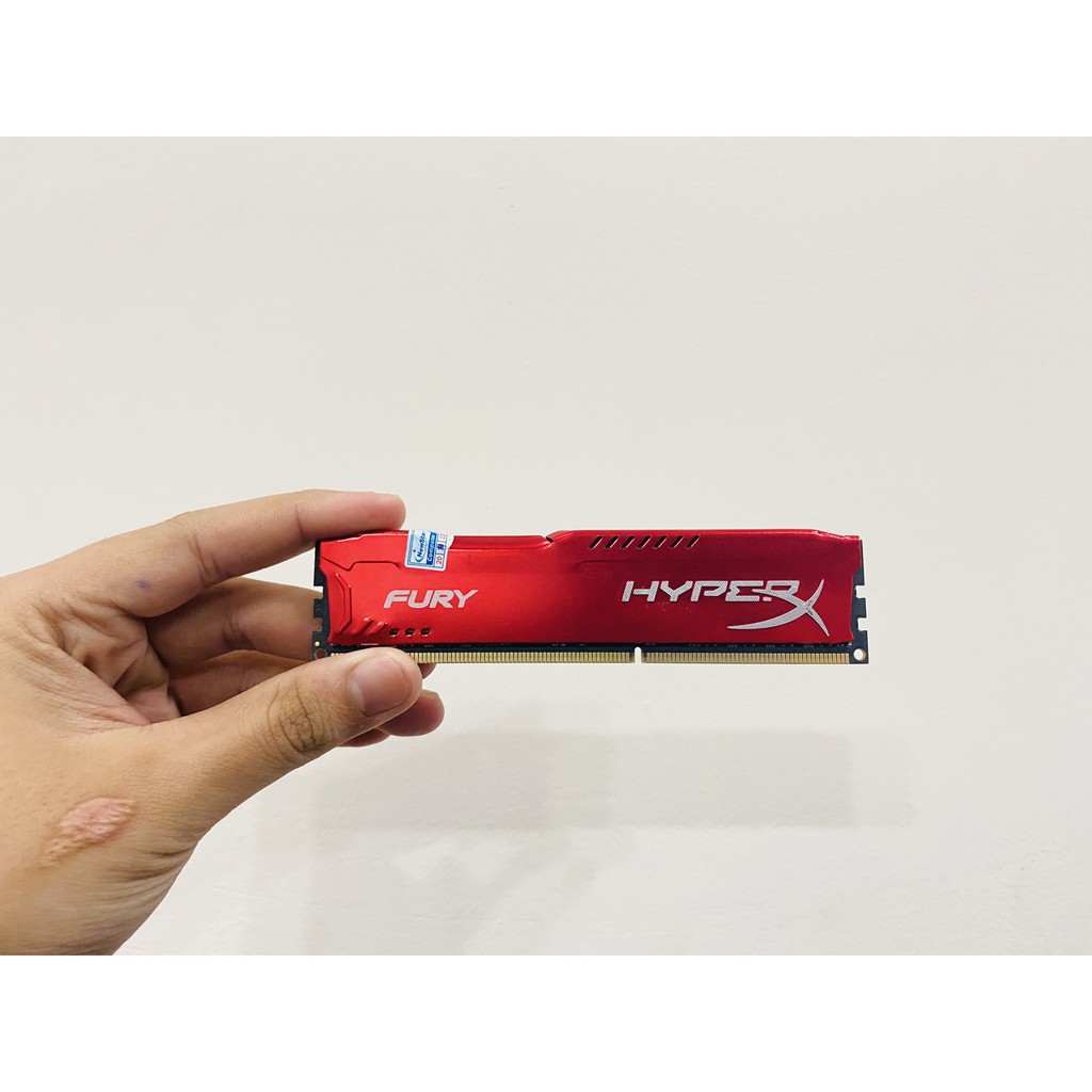 RAM KINGSTON HYPERX FURY 4GB (Xanh), 8GB (Đỏ) DDR3 BUS 1600MHZ