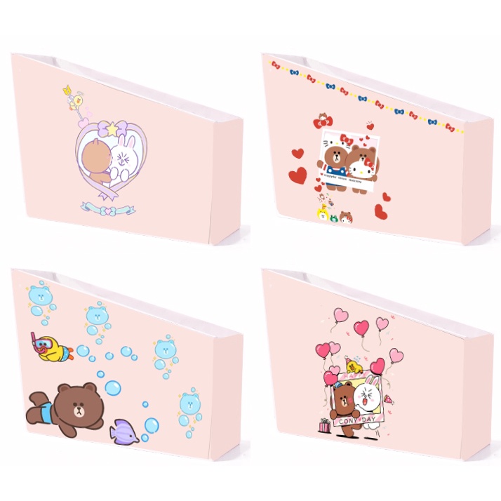 kệ sách giấy gấu brown thỏ cony vịt sally KSI17 dễ thương cute  idolhoạt hình lắp ghép