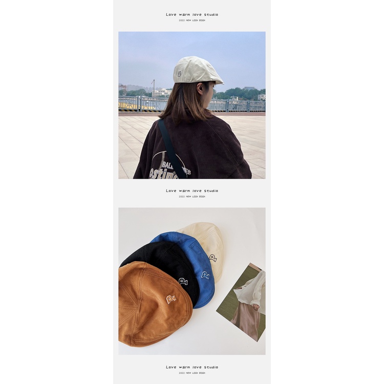 Mũ Họa Sĩ Thời Trang Mùa Thu In Chữ Phong Cách Hàn Quốc Dễ Phối Đồ