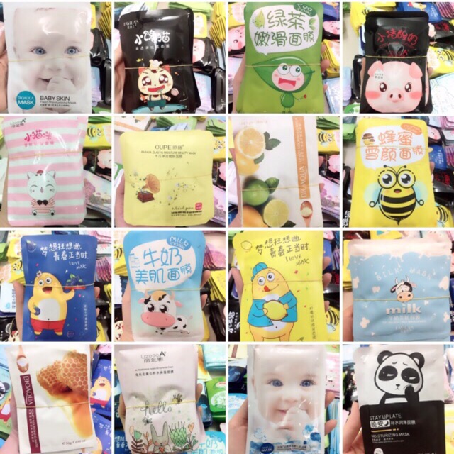Combo mix 80 miếng mặt nạ