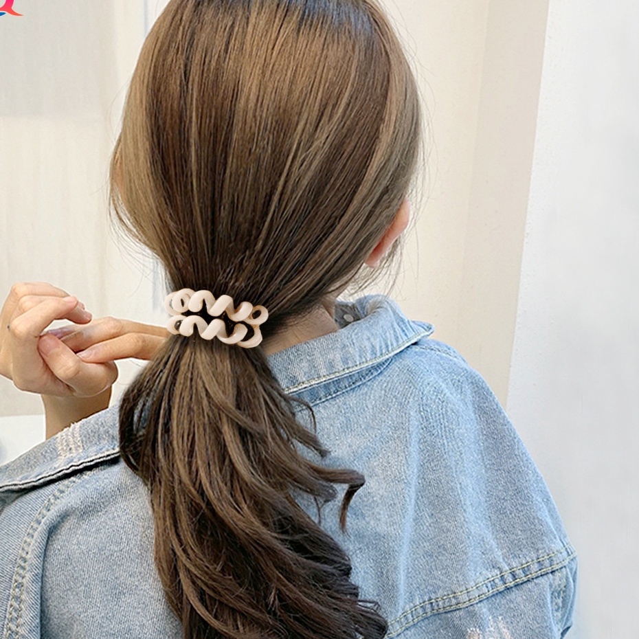 Dây Cột Tóc Màu Sắc Kẹo Ngọt Đơn Giản Phong Cách Hàn Quốc