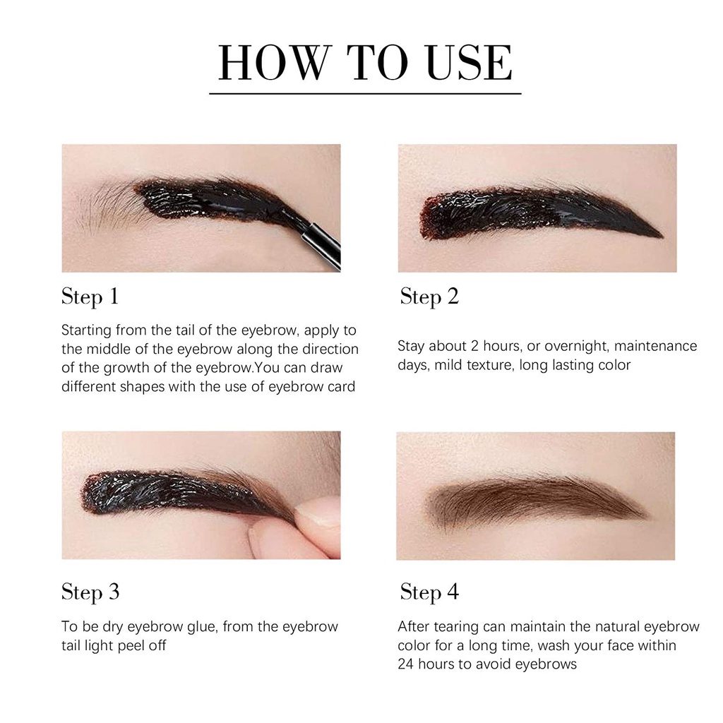 [Hàng mới về] Gel kẻ lông mày NOVO bán vĩnh viễn dạng xé lâu trôi phong cách Hàn Quốc