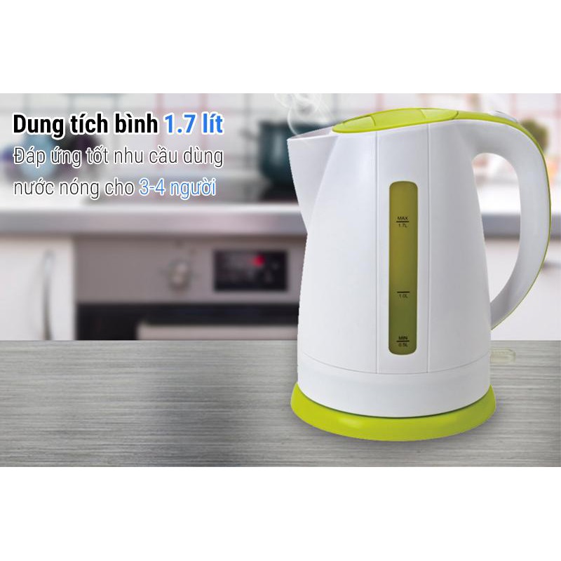 Bình đun siêu tốc Delites Xanh lá 1.7 lít