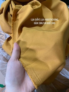 Lụa giấy - lụa nhật ( lụa habutai) màu đỏ đô- vàng