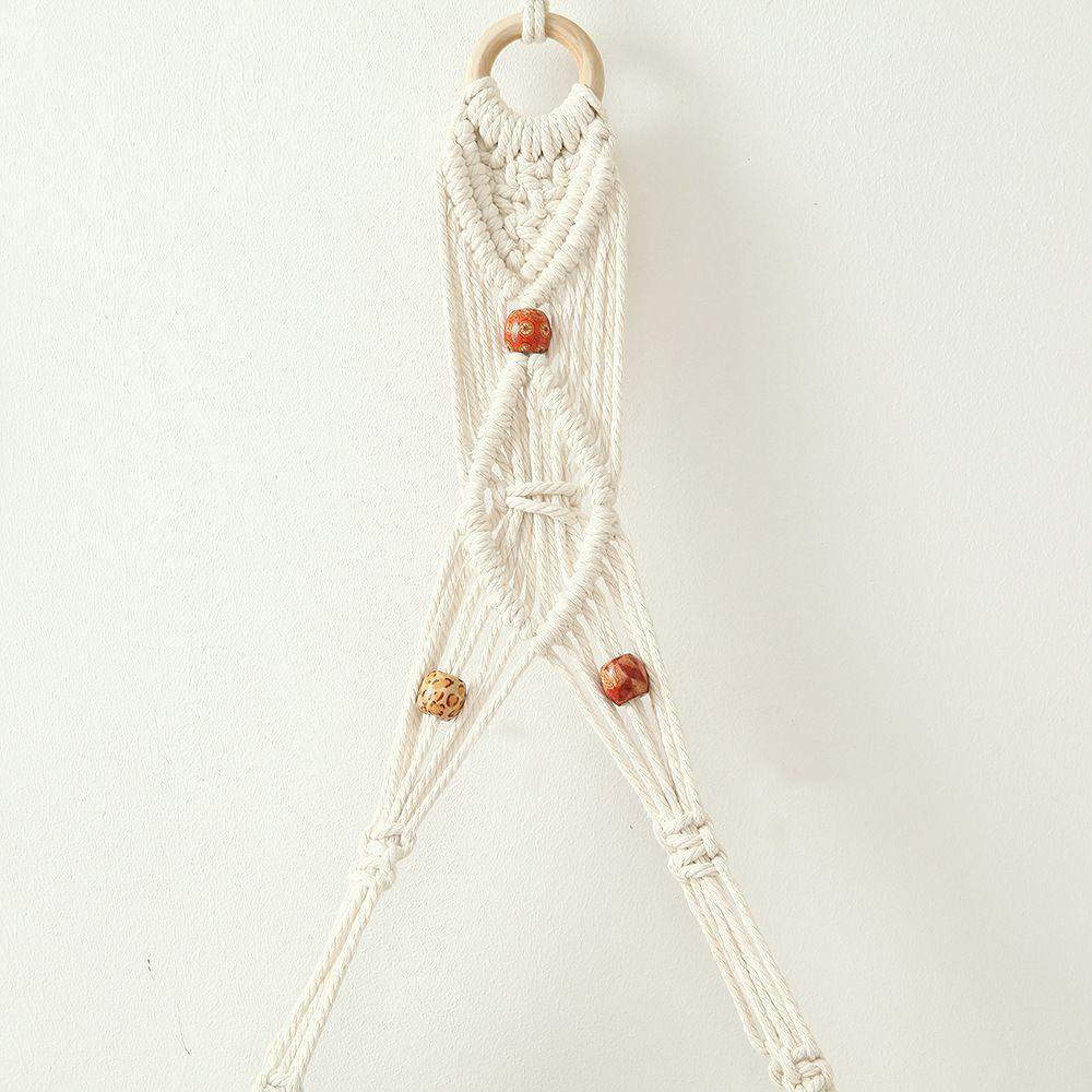 PINEVN Giá Đỡ Chậu Hoa Bằng Dây Thừng Cotton Treo Tường Trang Trí