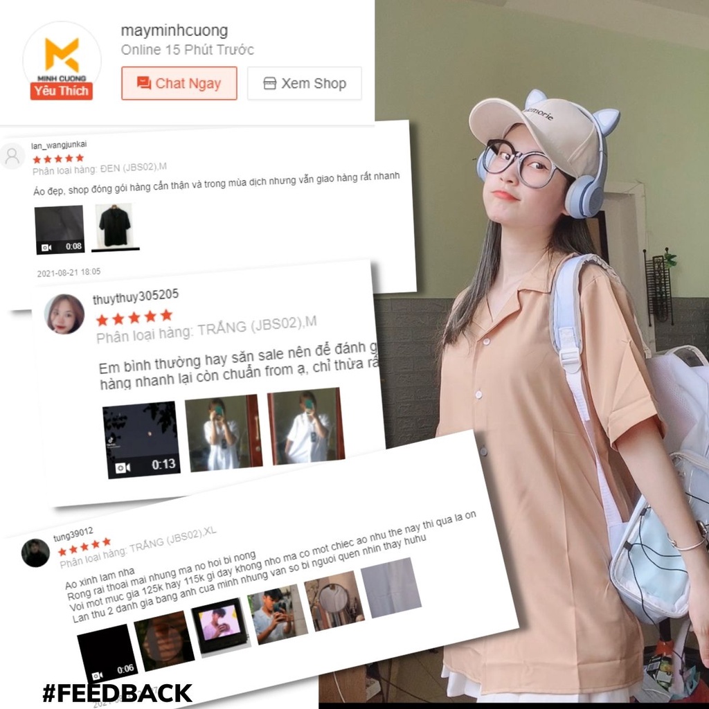 Áo sơ mi nữ tay ngắn form rộng unisex style Ulzzang Girls, áo cuban shirt cho hè 2022 - (SMV) | BigBuy360 - bigbuy360.vn