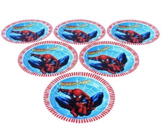 Set dĩa sinh nhật mẫu bé trai (set/6 cái)
