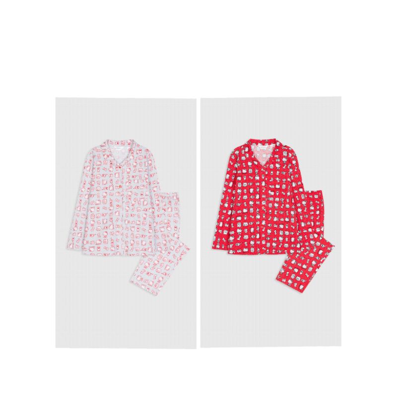 Bộ mặc nhà cotton bé gái Canifa