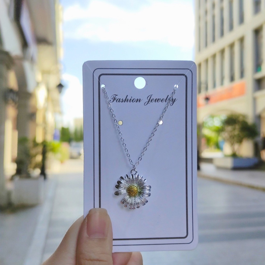 Vòng cổ hoa cúc Daisy rực rỡ bạc s925