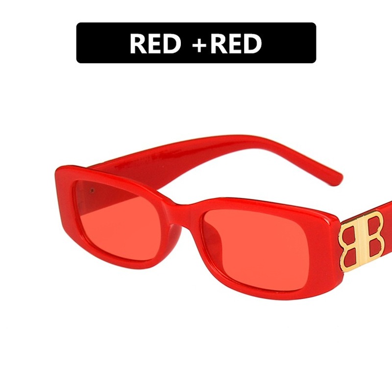 Kính Mát Gọng Chữ Nhật Phong Cách Cổ Điển Kiểu Tây Thời Trang Cho Nữ