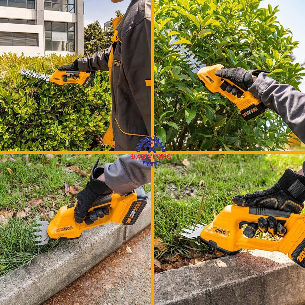 20V Máy cắt tỉa hàng rào dùng pin INGCO CSTLI2001 | Không bao gồm pin sạc