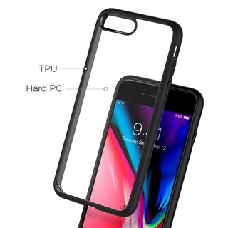 Ốp lưng iPhone 8 Plus/ 7 Plus Spigen Ultra Hybrid 2(Đen)