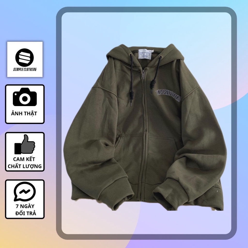 [sẵn] Áo khoác tay dài form rộng thêu chữ ThisNeverThat (ảnh thật tại shop) Tanazi Closet